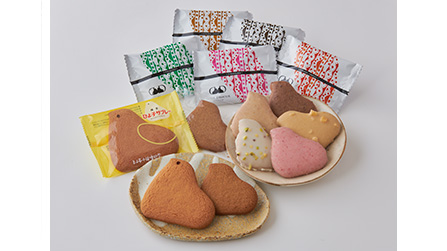 “Hiyoko Sablé” is produced using a Steel Belt Oven. In addition to the new rice flour “Hiyoko no SAKUSAKU Sablé (coffee flavor),” the flavored sablé “DOUX D'AMOUR” comes in five flavors: strawberry, caramel orange, pistachio, golden sesame, and coffee.