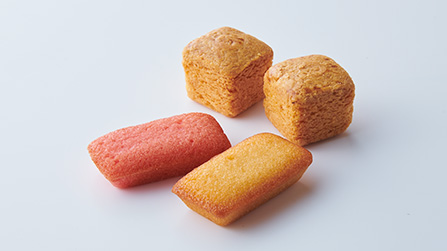 Financiers and Galettes. Financiers are available in several flavors, including strawberry, upon OEM request.